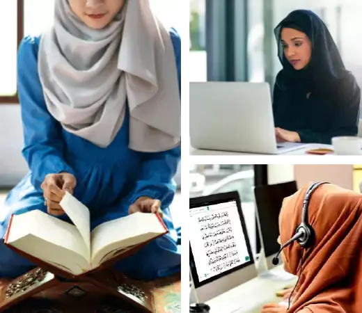 Females learning Quran online